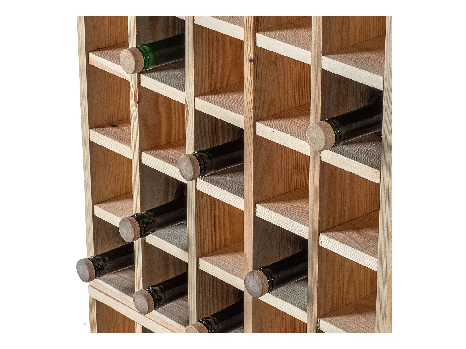 Loreo Weinregal Schachbrett Holz hellbraun 2 Stück
