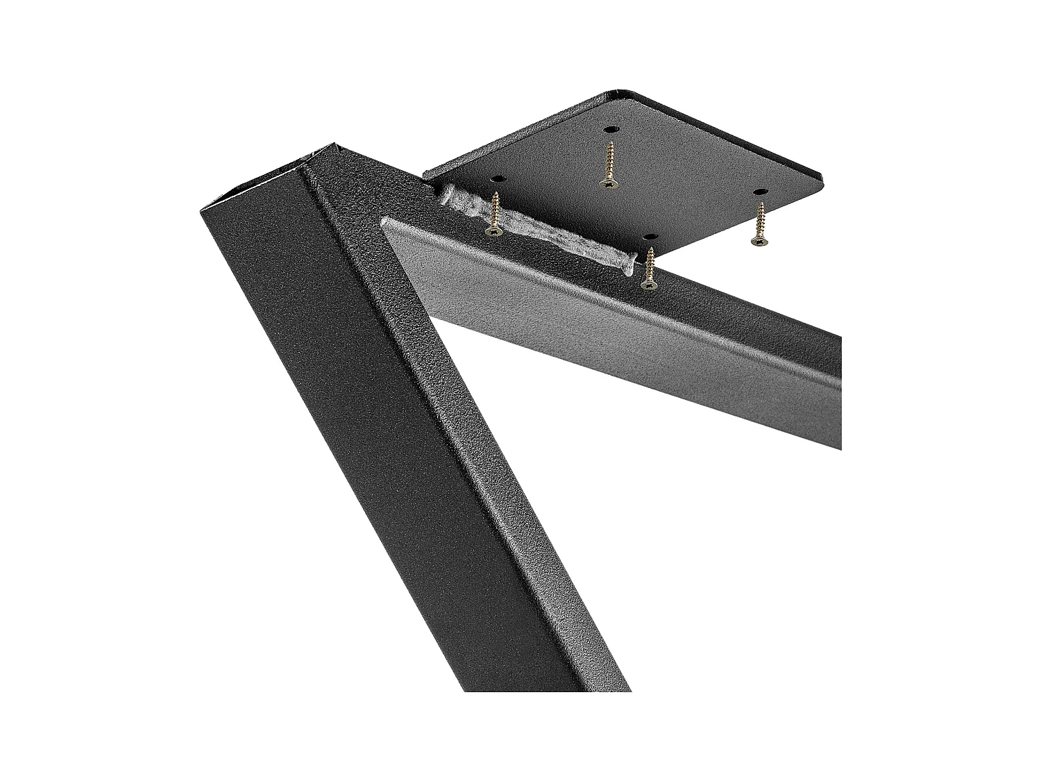 KADAX Massive Tischbeine, Industrie-Tischbeine, rustikale Möbelbeine, robuste Tischbeine aus Stahl, moderne Möbelbeine, stabiler Tischfuß (Sanduhr V1 60 x 77 cm)