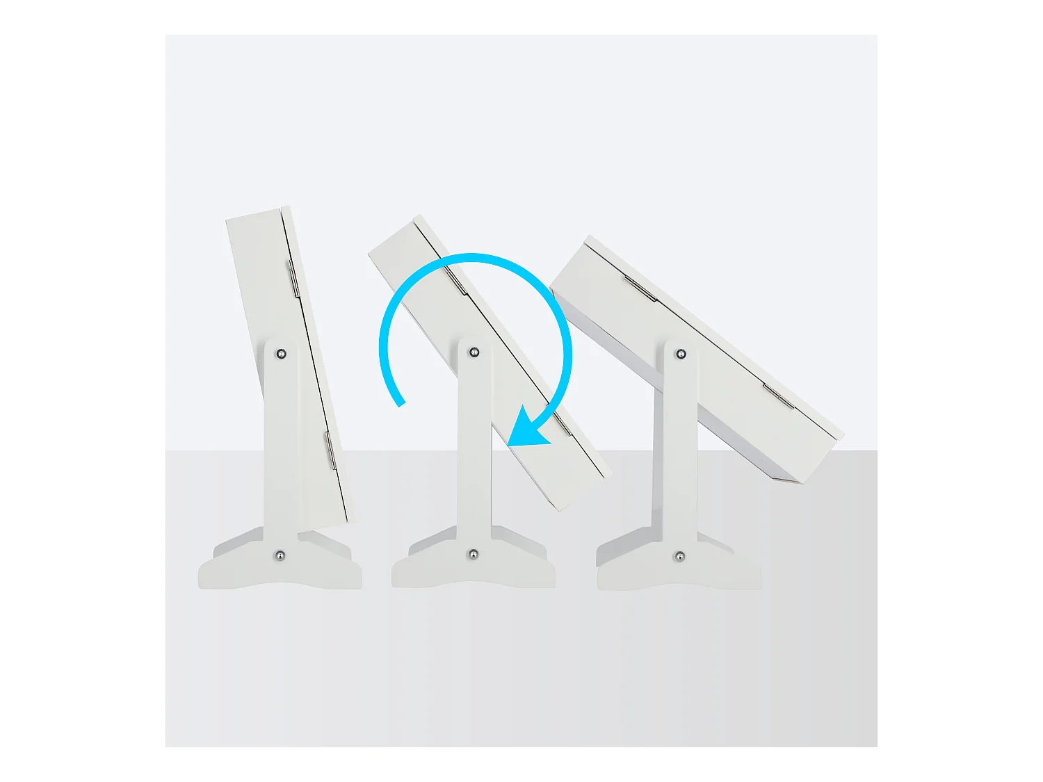 Coffret à bijoux KADAX avec miroir, 21 x 15 x 38,5 cm, boîte en panneau MDF, boîte à bijoux avec pieds, écrin à bijoux pour colliers, bagues (blanc)