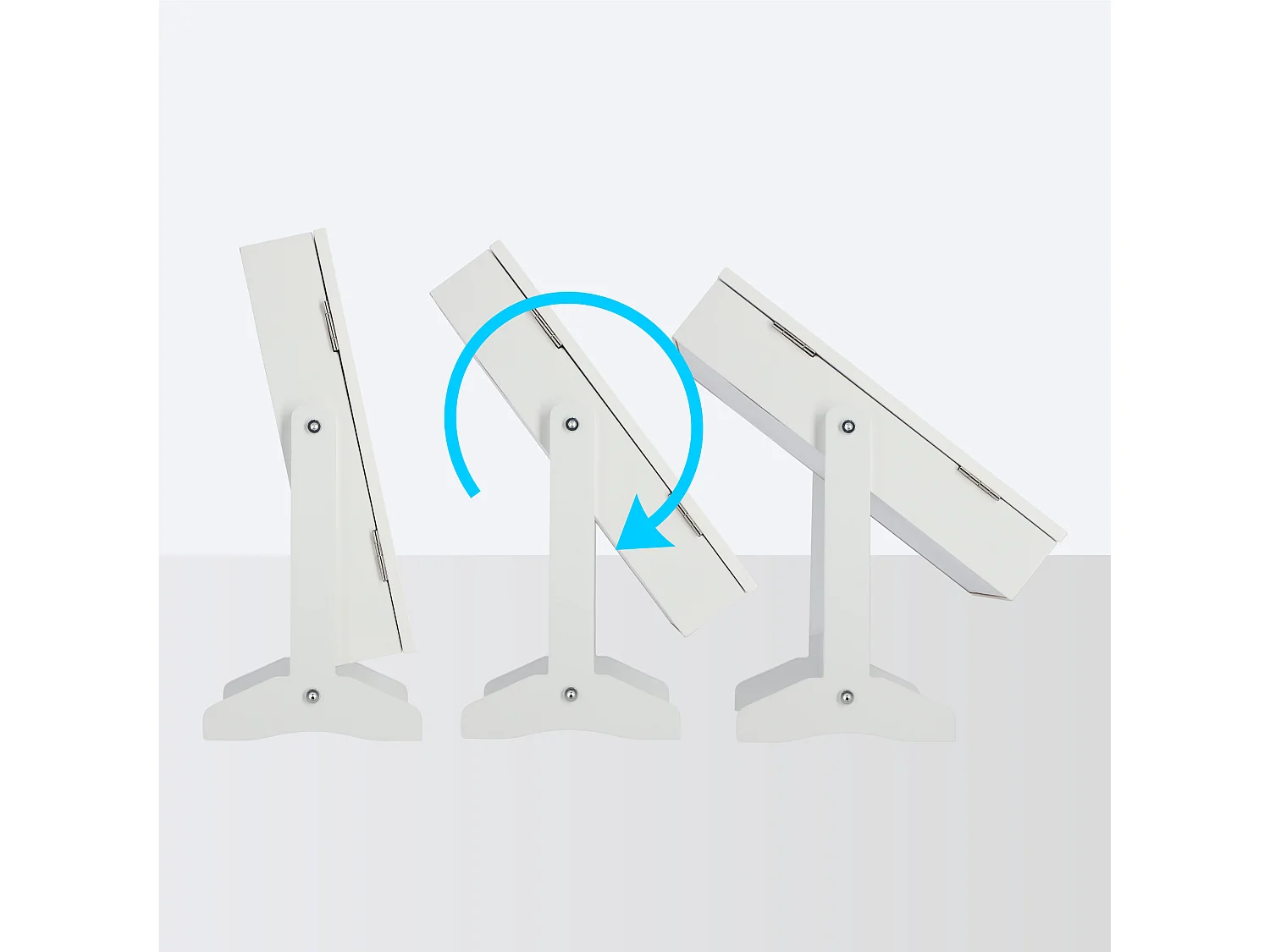 KADAX Tocador joyero con espejo, caja de pie blanca