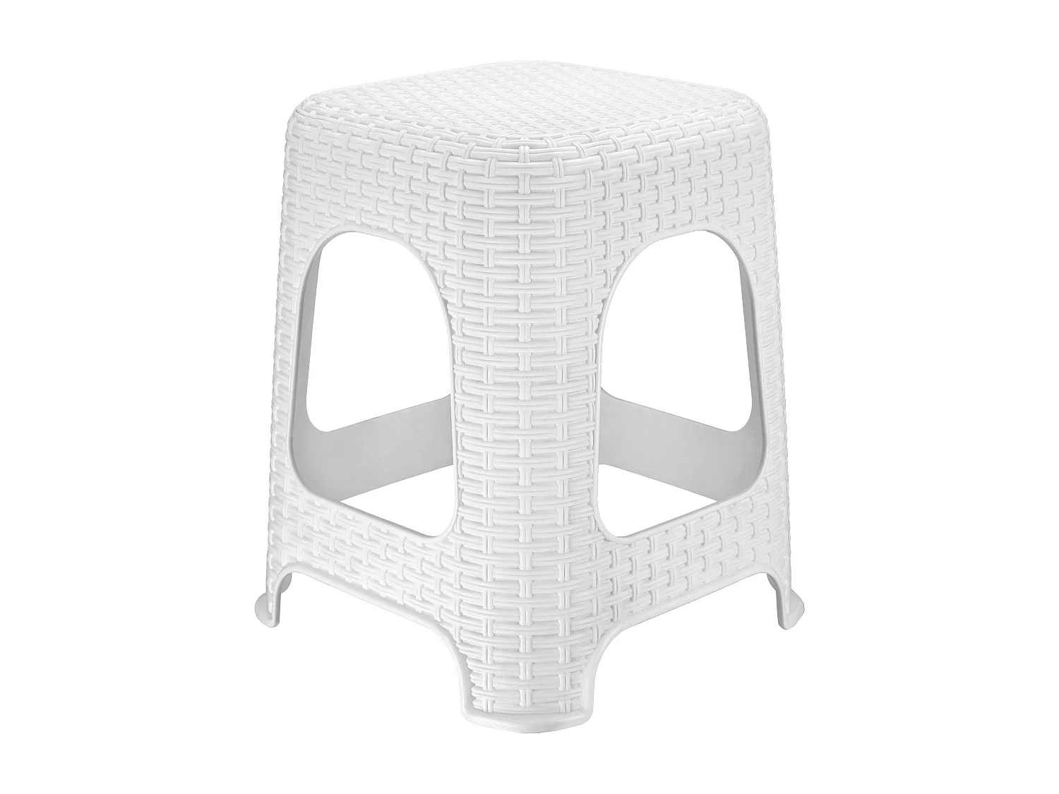 KADAX Taboret kuchenny Habol 45 x 37 cm, biały