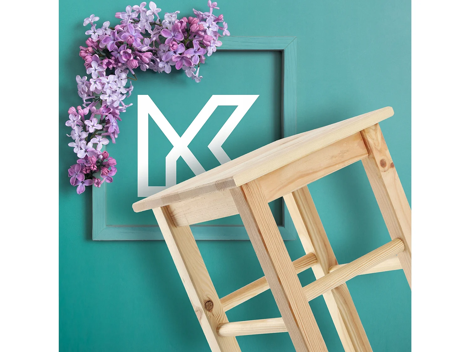 Tabouret en bois KADAX, repose-pieds en bois de pin naturel non verni, repose-pieds en 3 modèles différents, tabouret de bar, escabeau, tabouret, tabouret,