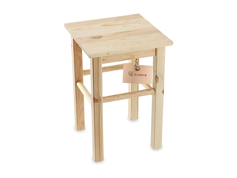 KADAX Drewniany taboret kuchenny Falun 44 x 30 cm