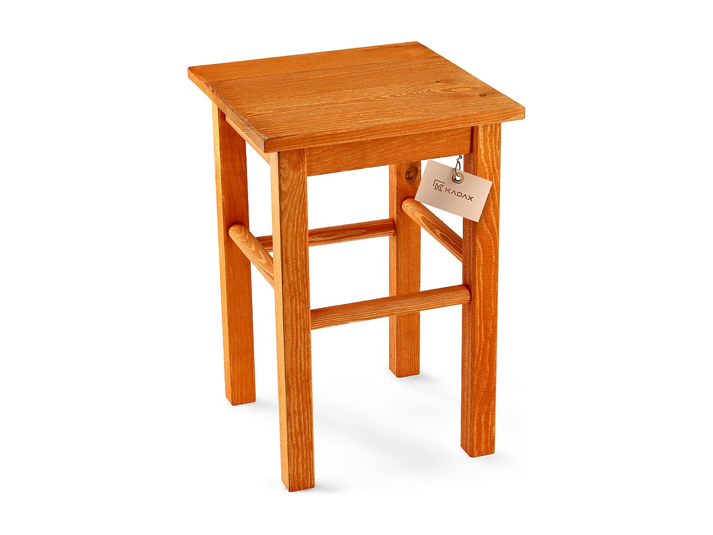 vidaXL Houten Voetenbank - Bruin - 60x60x36.5 cm - Geïmpregneerd