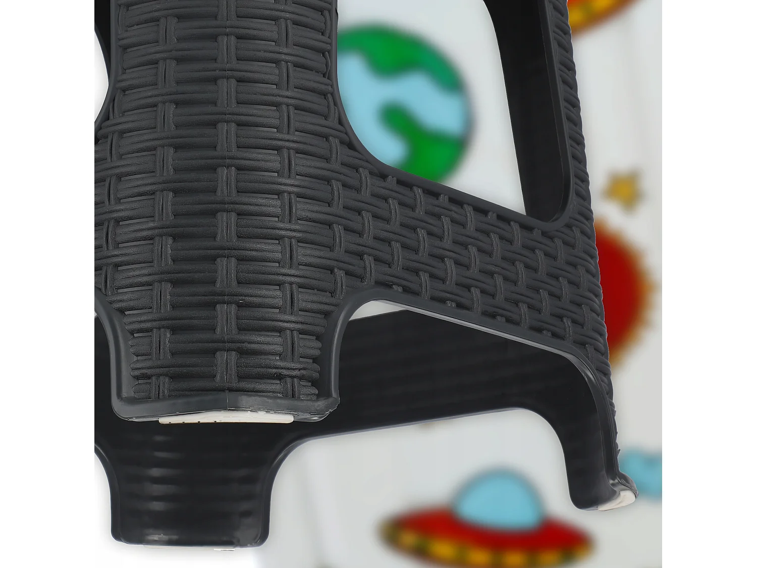 Tabouret en plastique KADAX, marchepied, jusqu'à 120 kg, tabouret en rotin avec pieds antidérapants, tabouret de bain, tabouret de salon, tabouret d'assise léger,