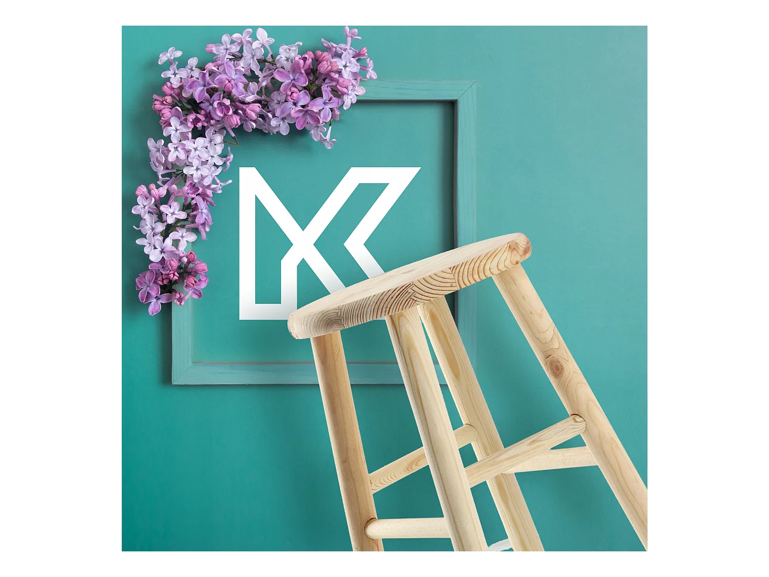 KADAX Taboret drewniany Falun 45 x 29 cm, naturalny