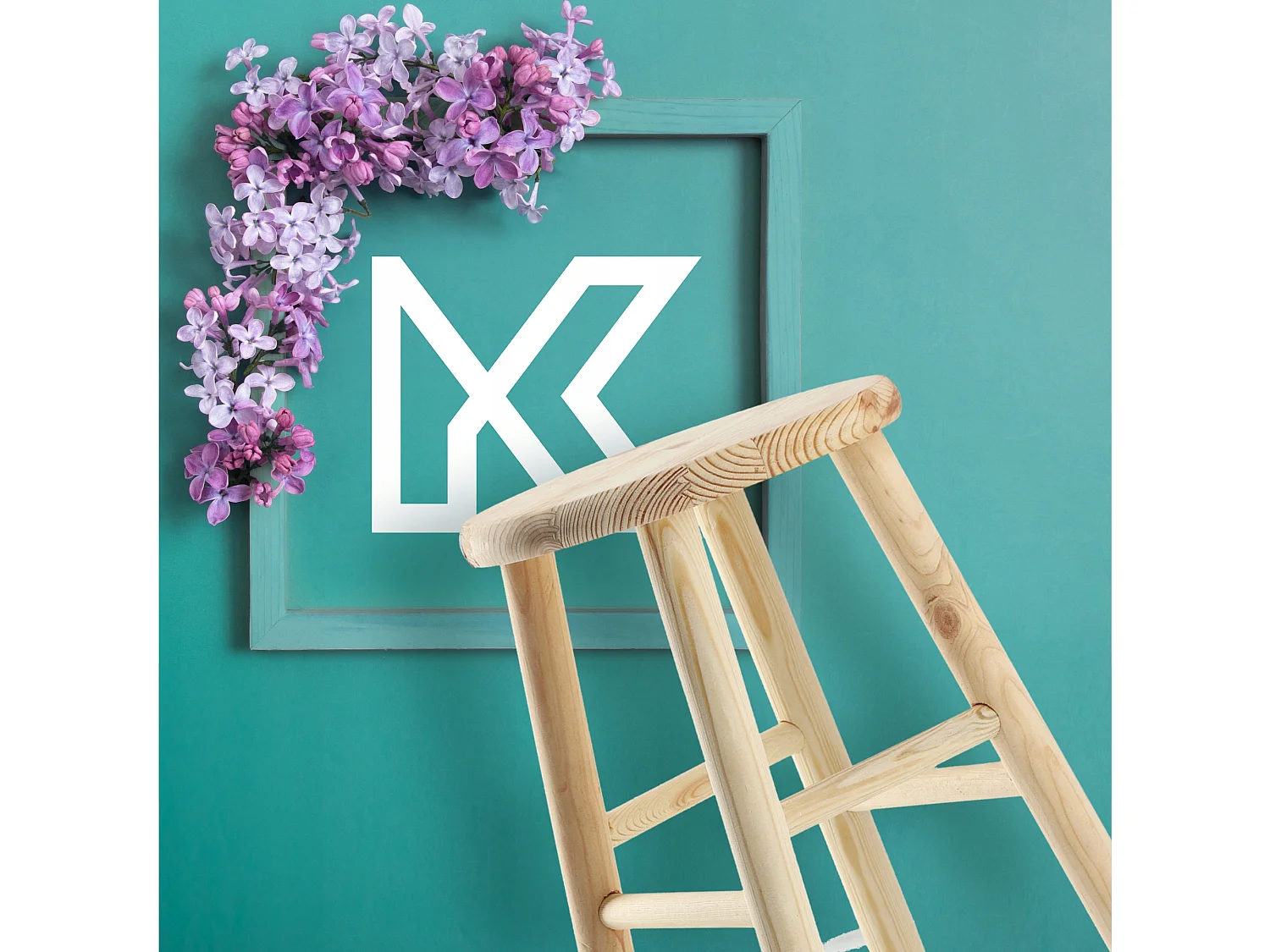 Tabouret en bois KADAX - Repose-pieds en pin naturel non verni, repose-pieds en 3 modèles, tabouret de bar, marchepied (rond)