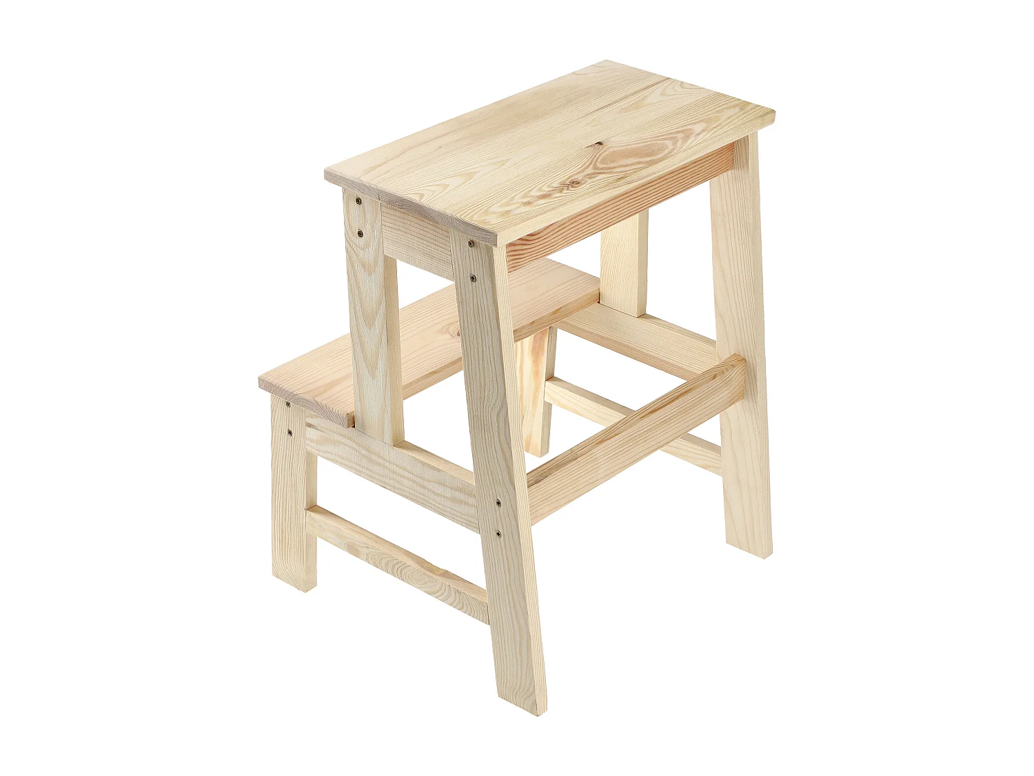 KADAX Taboret drewniany Falun drabinka 40 x 50 cm