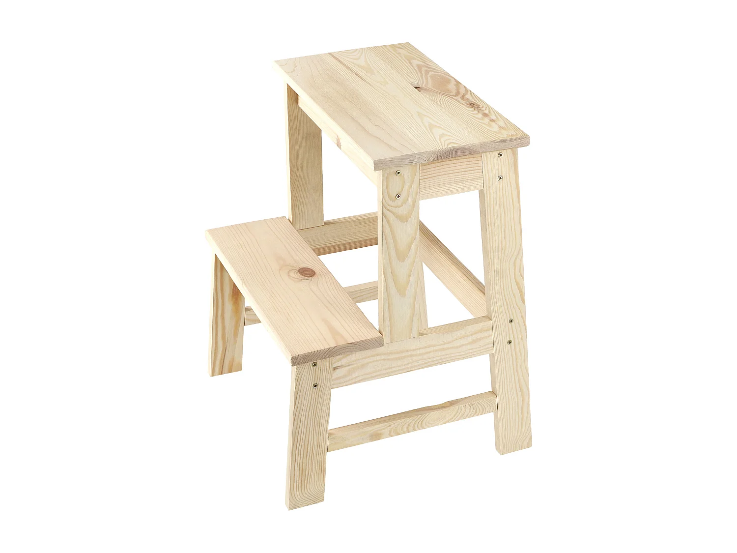 KADAX Taboret drewniany Falun drabinka 40 x 50 cm