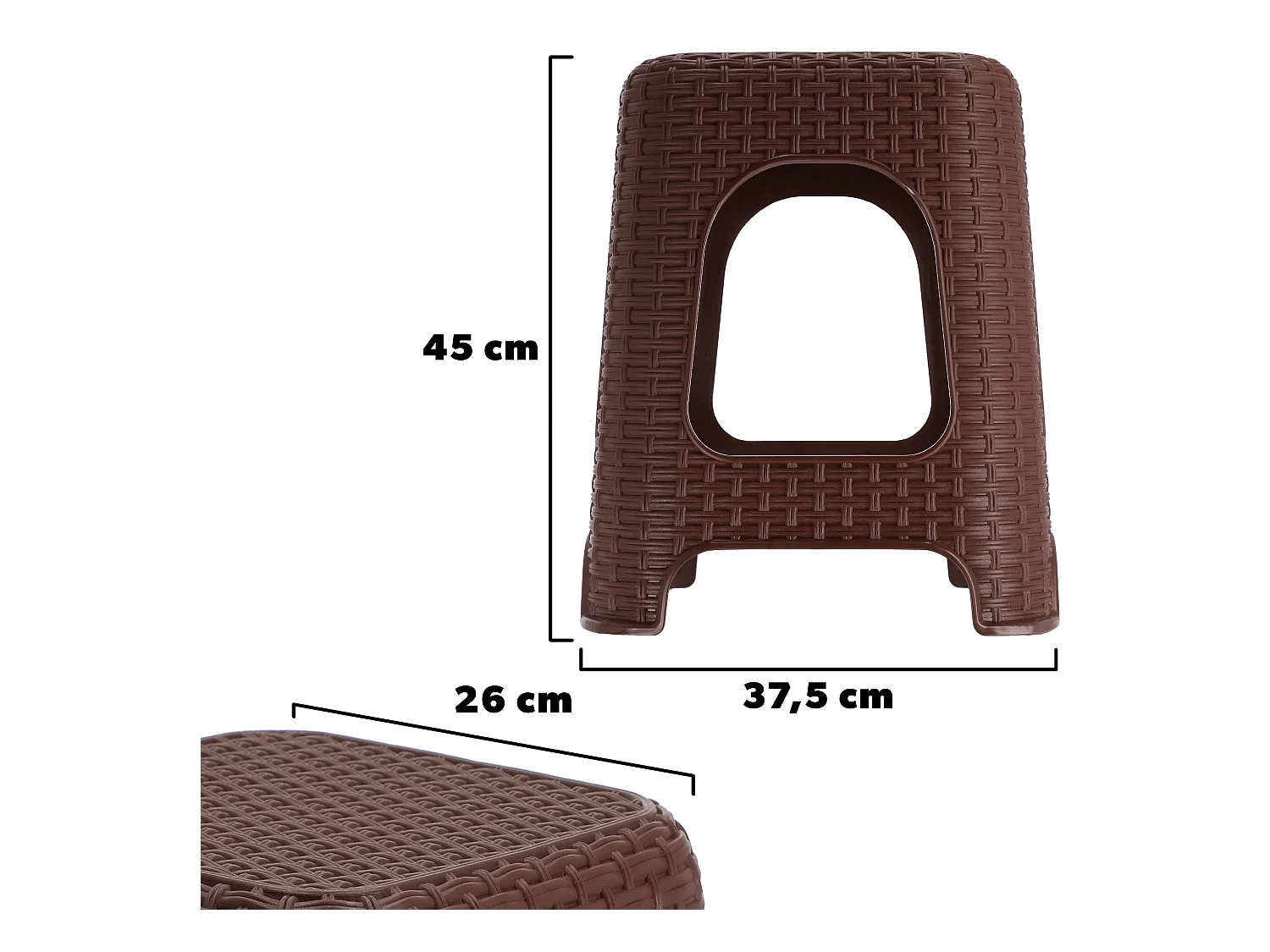 KADAX Banqueta Banqueta de Cozinha Plataforma Sólida Antiderrapante até 120 kg