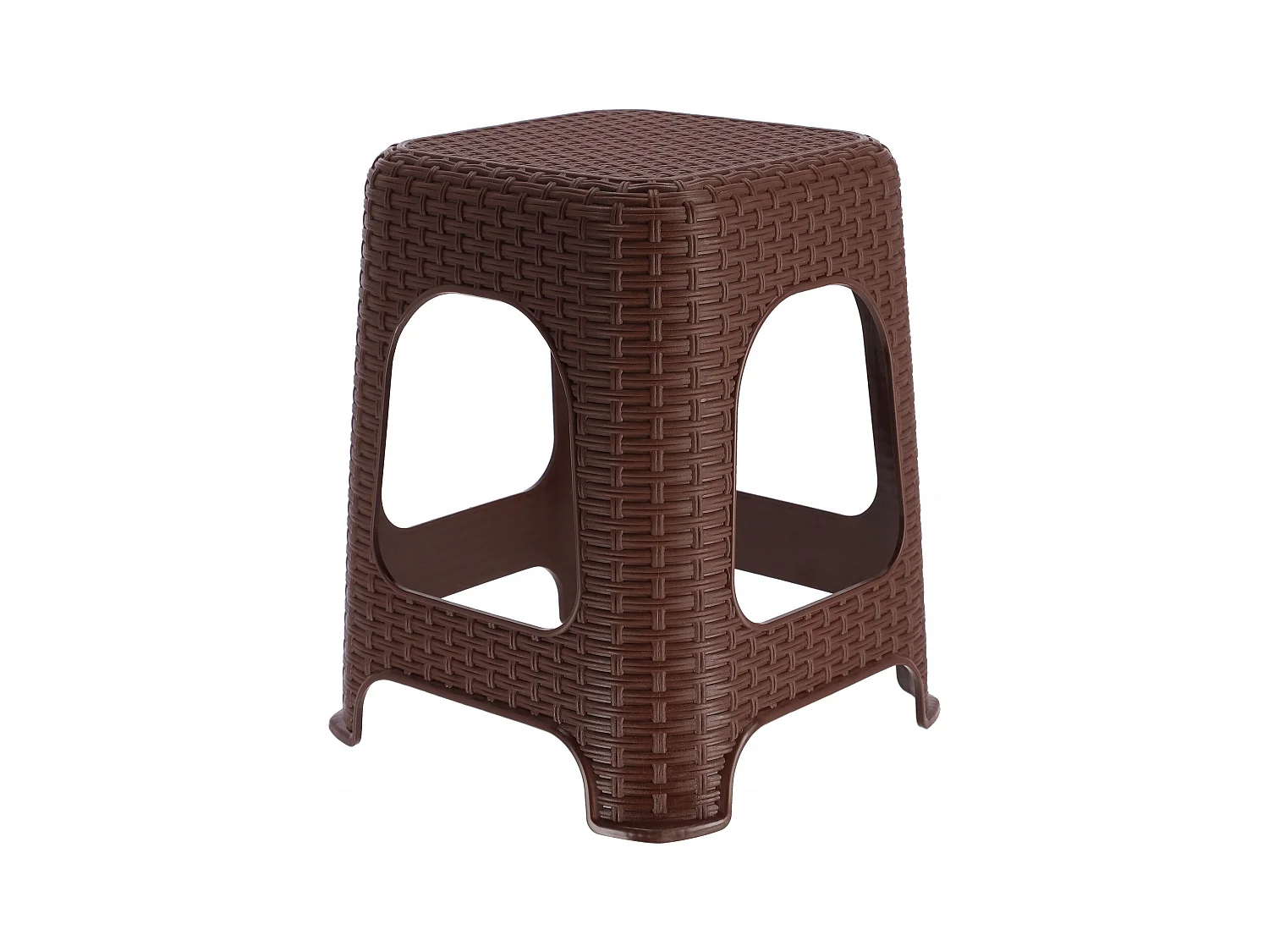 Tabouret en plastique KADAX, escabeau, jusqu'à 120 kg, tabouret en rotin avec pieds antidérapants, tabouret de bain, tabouret de salon, tabouret d'assise léger,
