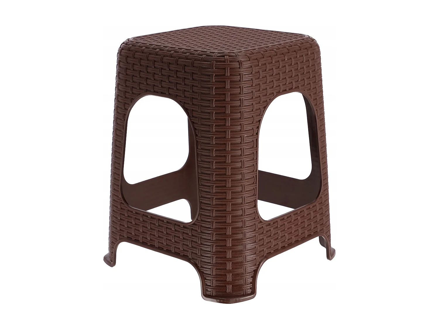 Tabouret en plastique KADAX, escabeau, jusqu'à 120 kg, tabouret en rotin avec pieds antidérapants, tabouret de bain, tabouret de salon, tabouret d'assise léger,