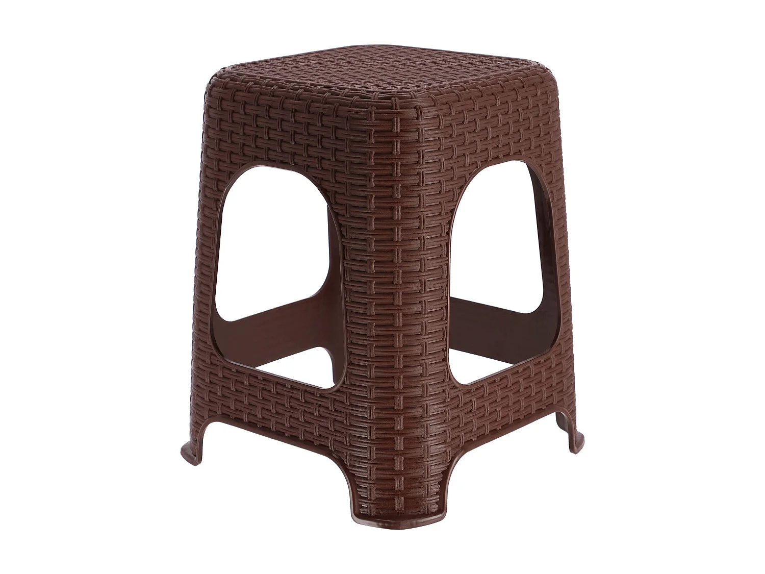 Tabouret en plastique KADAX, escabeau, jusqu'à 120 kg, tabouret en rotin avec pieds antidérapants, tabouret de bain, tabouret de salon, tabouret d'assise léger,