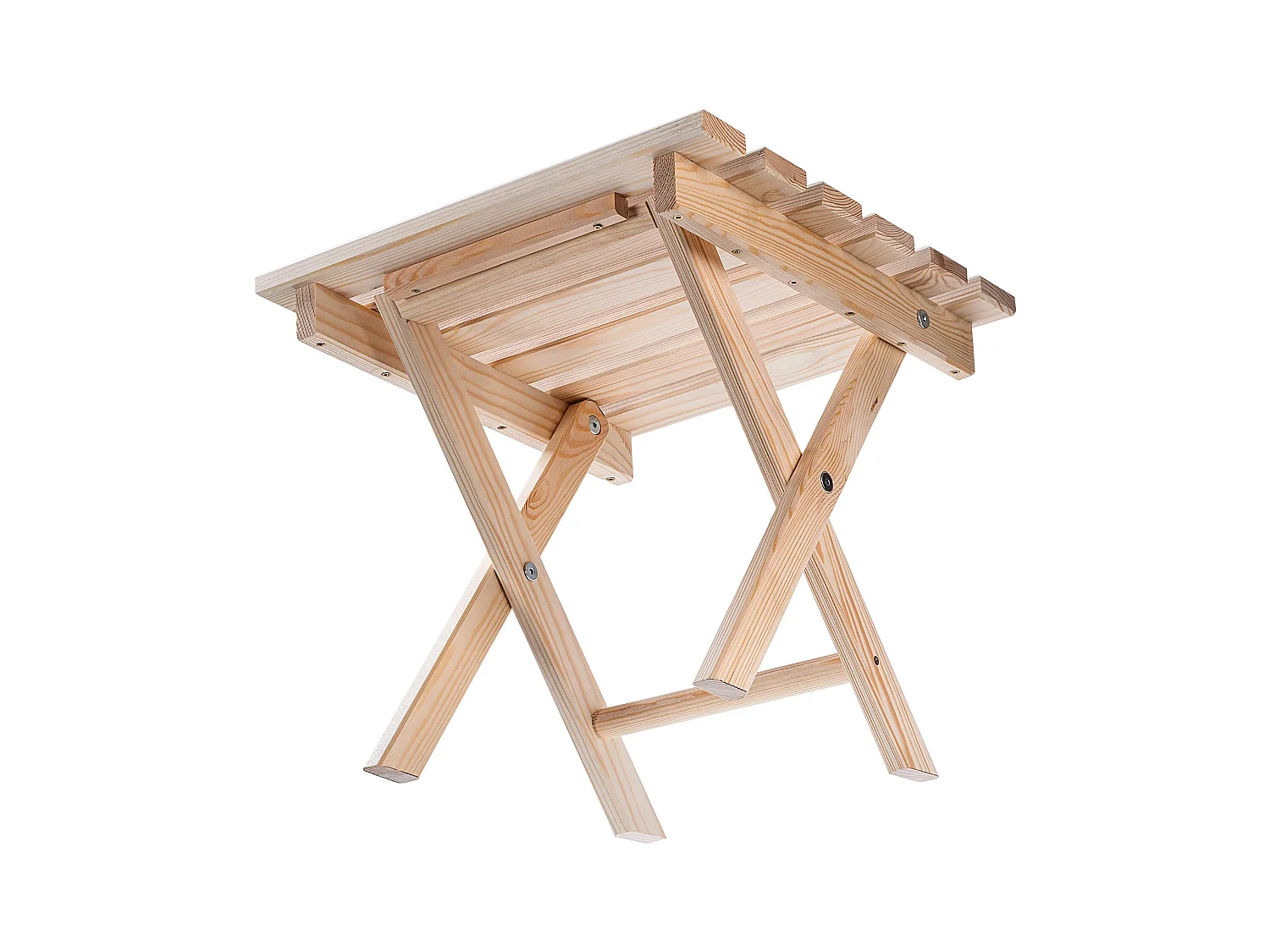 Ensemble table basse naturelle Anjouin avec chaises longues + 2 chaises longues en bois bleu marine