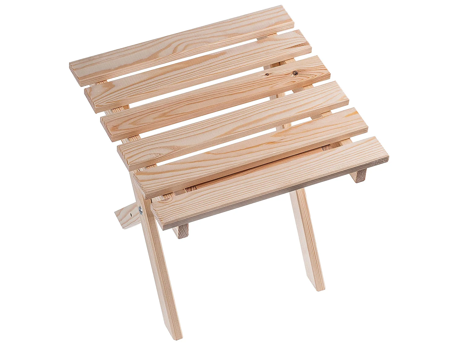 Ensemble table basse avec chaises longues Anjouin naturel + 2 chaises longues en bois cappuccino