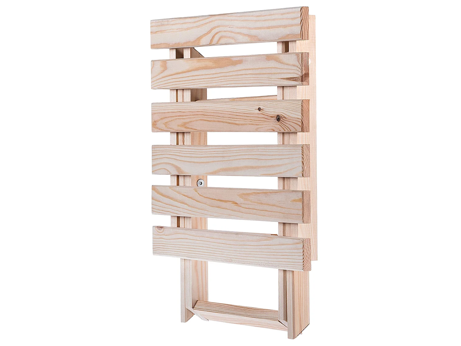 Ensemble table basse avec chaises longues Anjouin naturel + 2 chaises longues en bois cappuccino