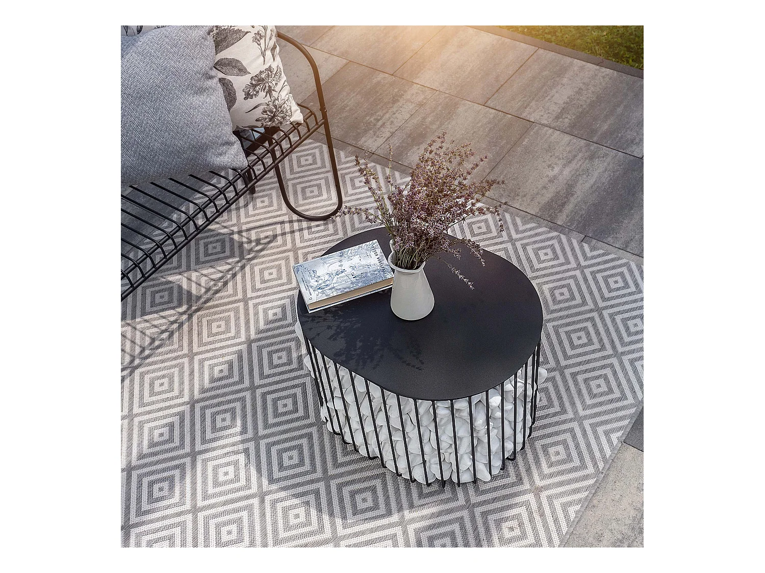 KADAX Tavolo Tavolo da giardino Balcone Caffè Terrazza