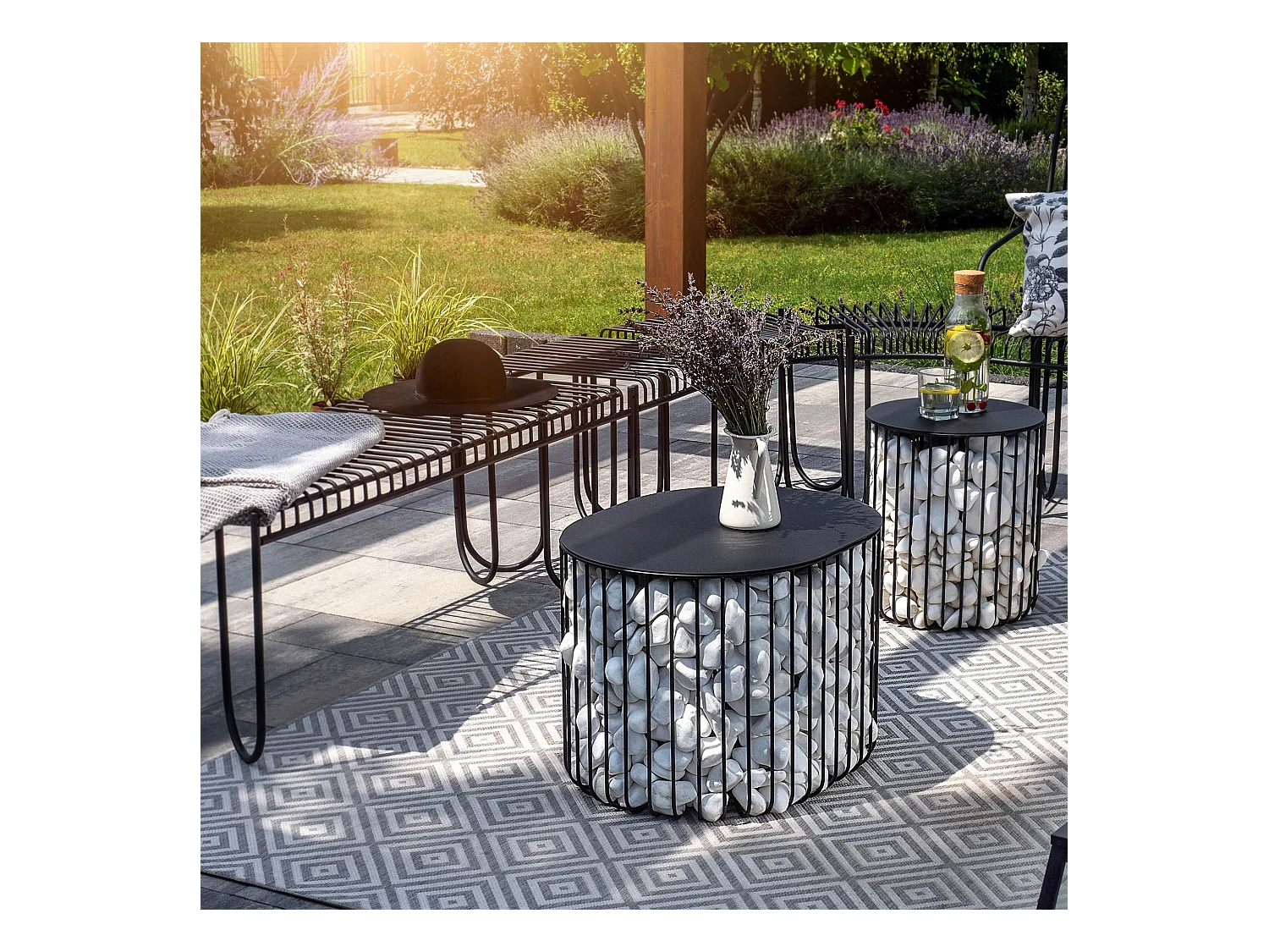 KADAX Tavolo Tavolo da giardino Balcone Caffè Terrazza