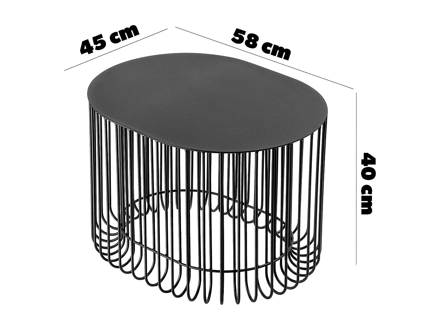 KADAX Table Table de Jardin Balcon Café Terrasse