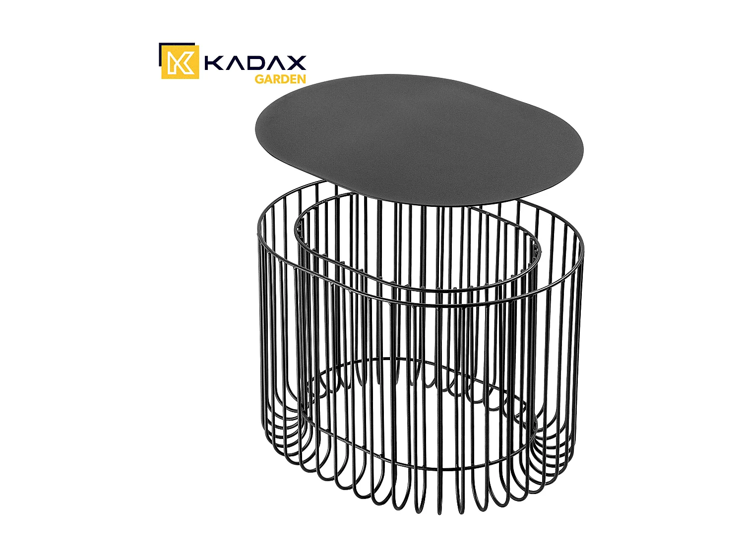 KADAX Table Table de Jardin Balcon Café Terrasse