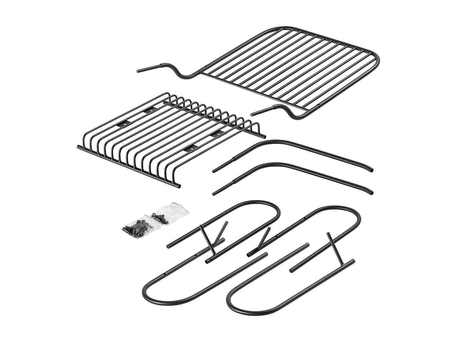 KADAX Ławka do ogrodu z oparciem Ruste 100 x 50 cm, czarna
