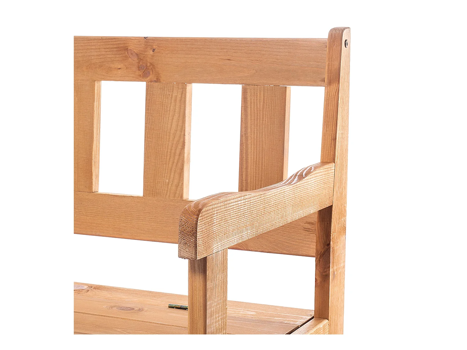 KADAX Tuinbank, 120 x 47 x 81,5 cm, weerbestendige vezelplaatbank met opbergruimte en rugleuning, bruin