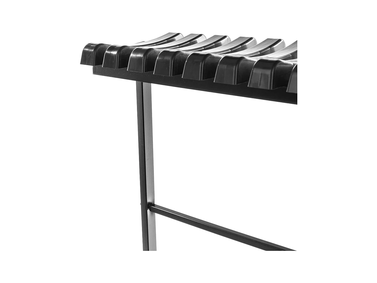 KADAX Begraafbank 91 cm, tuinbank met inklapbare constructie, ruimtebesparende zitbank voor buiten, bank van staal en kunststof voor tuin en begraafplaats