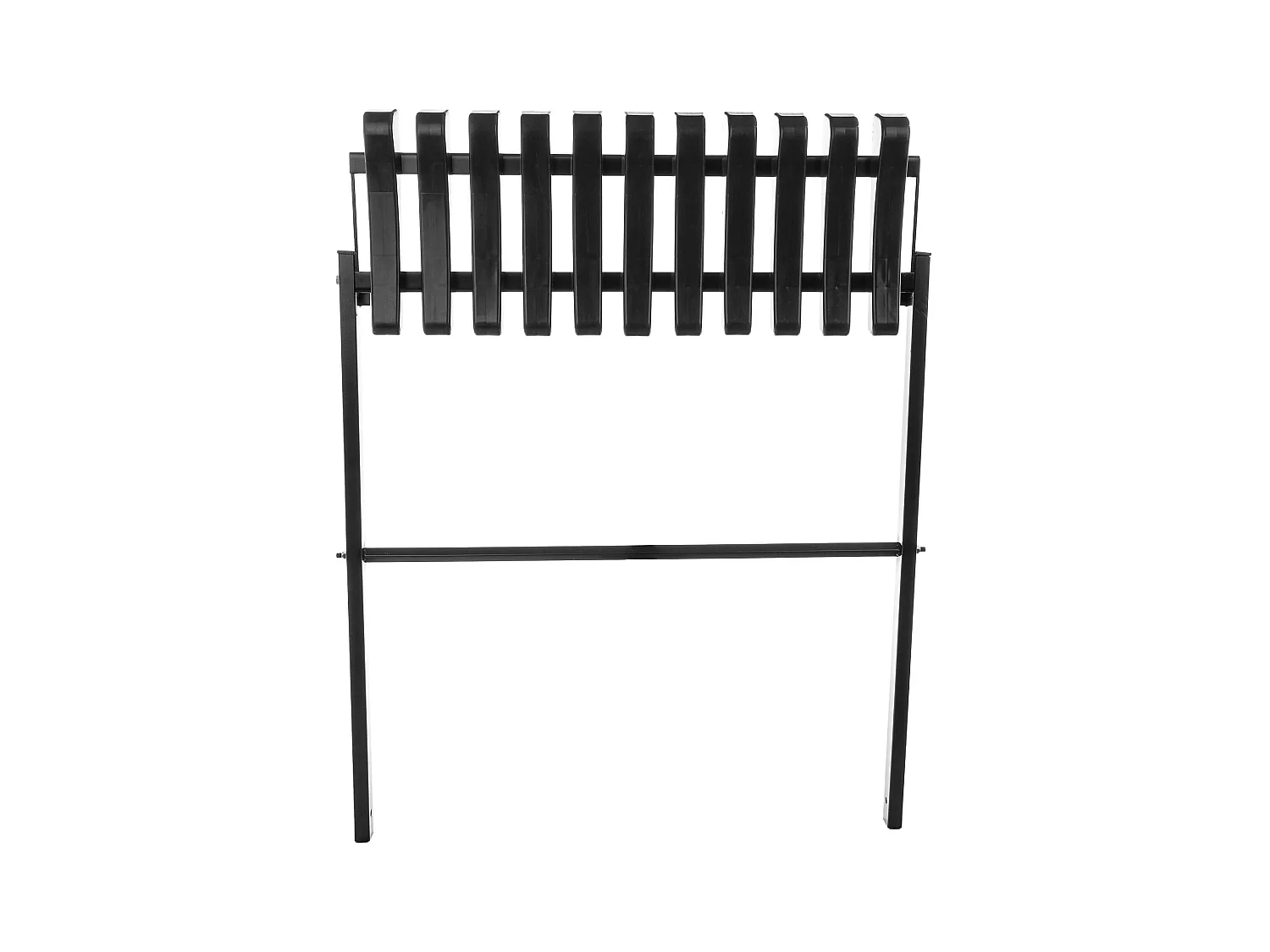 KADAX Friedhofsbank 72,5 cm, tuinbank met inklapbare constructie, ruimtebesparende zitbank voor buiten, bank van staal en kunststof voor tuin en begraafplaats