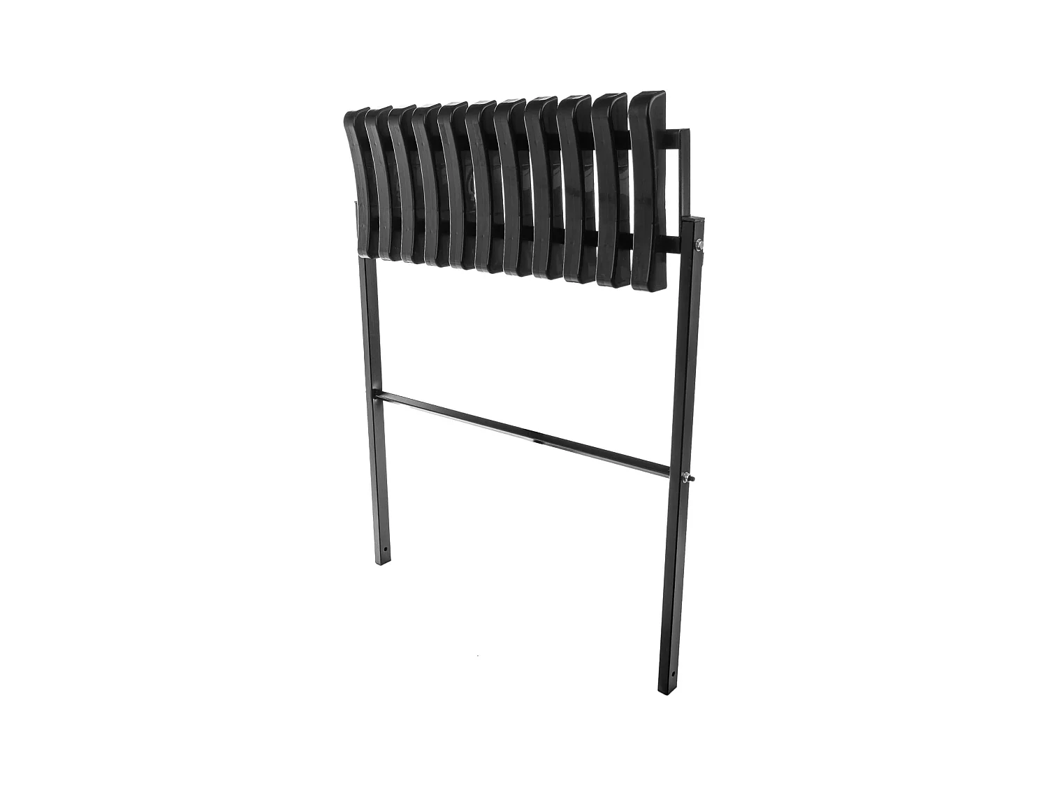 KADAX Friedhofsbank 72,5 cm, tuinbank met inklapbare constructie, ruimtebesparende zitbank voor buiten, bank van staal en kunststof voor tuin en begraafplaats