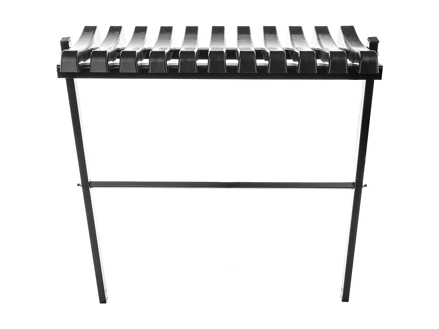 KADAX Friedhofsbank 72,5 cm, panchina da giardino con struttura pieghevole, panchina da esterno salvaspazio, panchina in acciaio e plastica per giardino e cimitero