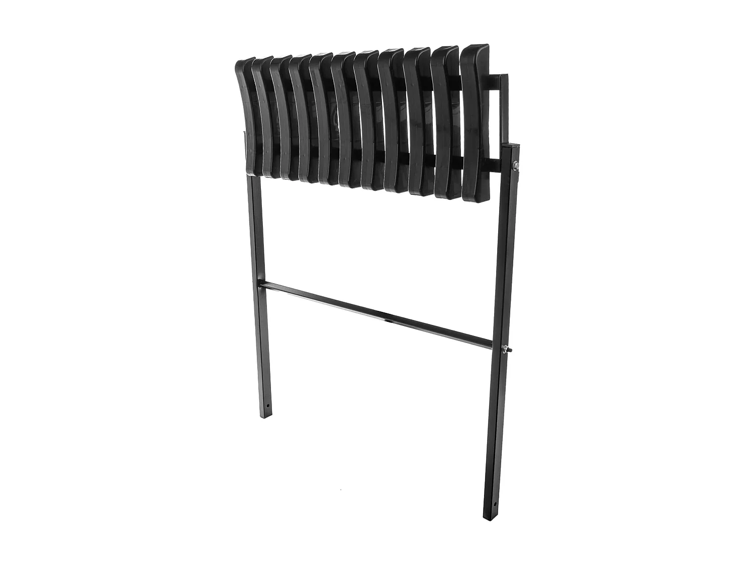 KADAX Friedhofsbank 72,5 cm, panchina da giardino con struttura pieghevole, panchina da esterno salvaspazio, panchina in acciaio e plastica per giardino e cimitero