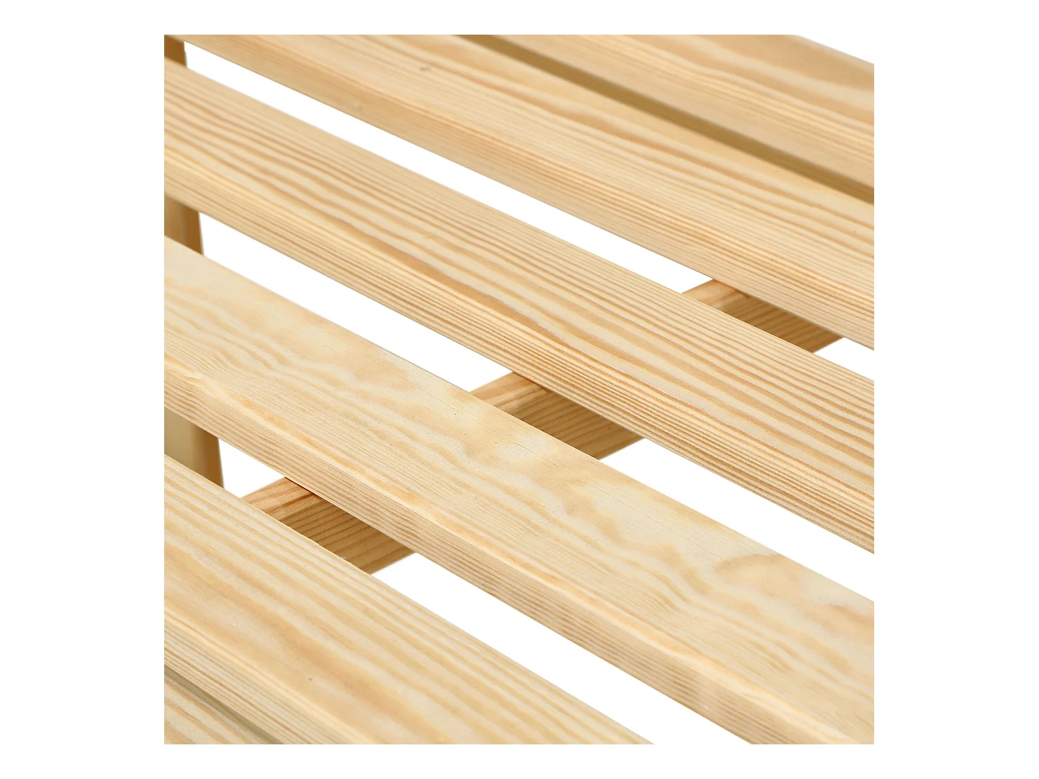 KADAX Ławka ogrodowa Coca z oparciem "X" naturalna 119 x 76 cm