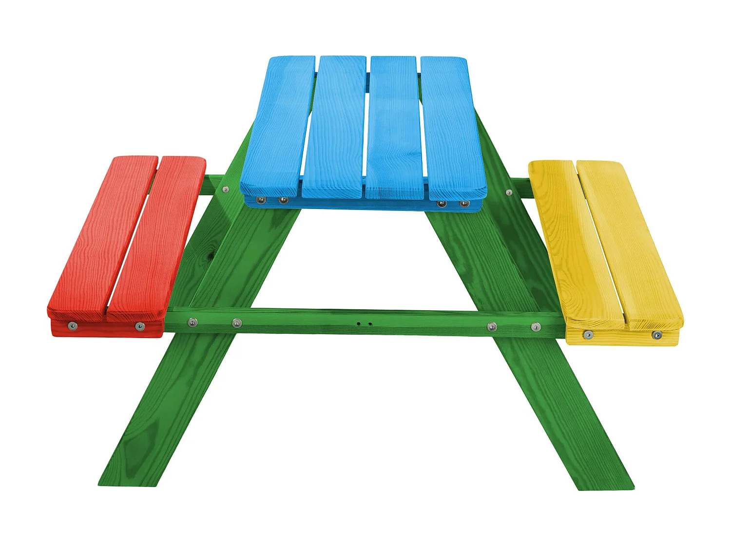 KADAX Table de pique-nique pour enfants avec bancs, mobilier pour enfants pour pique-nique, table pour enfants en bois, ensemble de pique-nique pour le jardin,