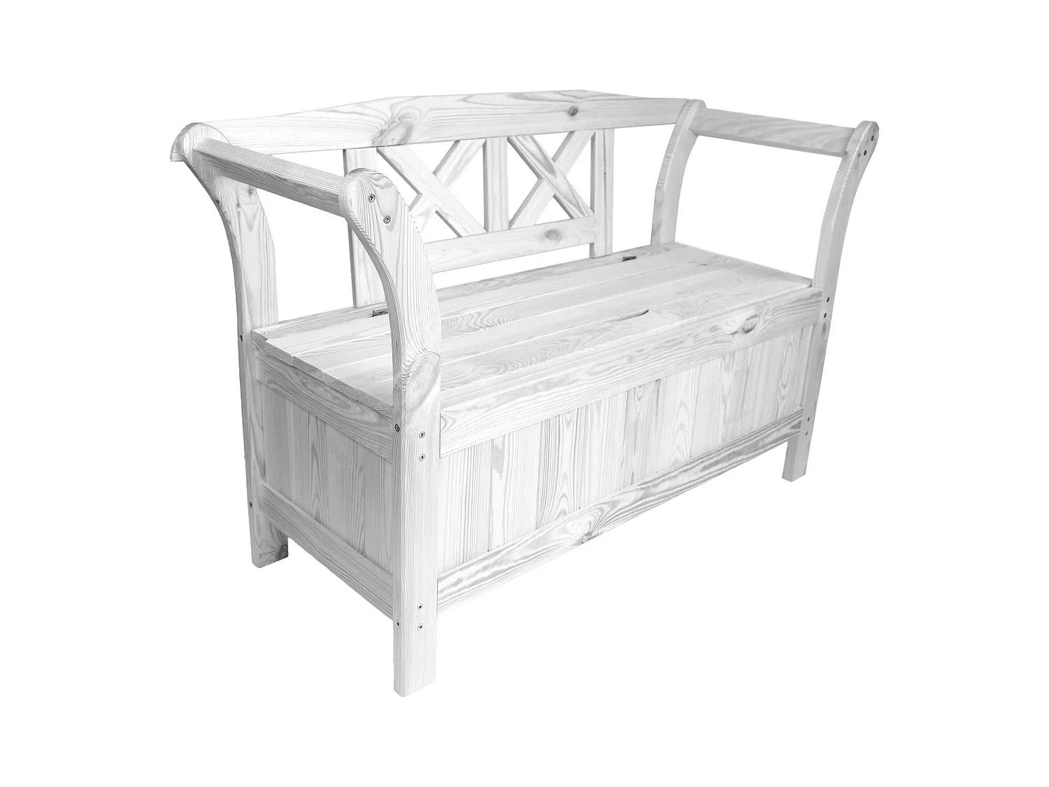 Panca da giardino con vasca Rosay bianca