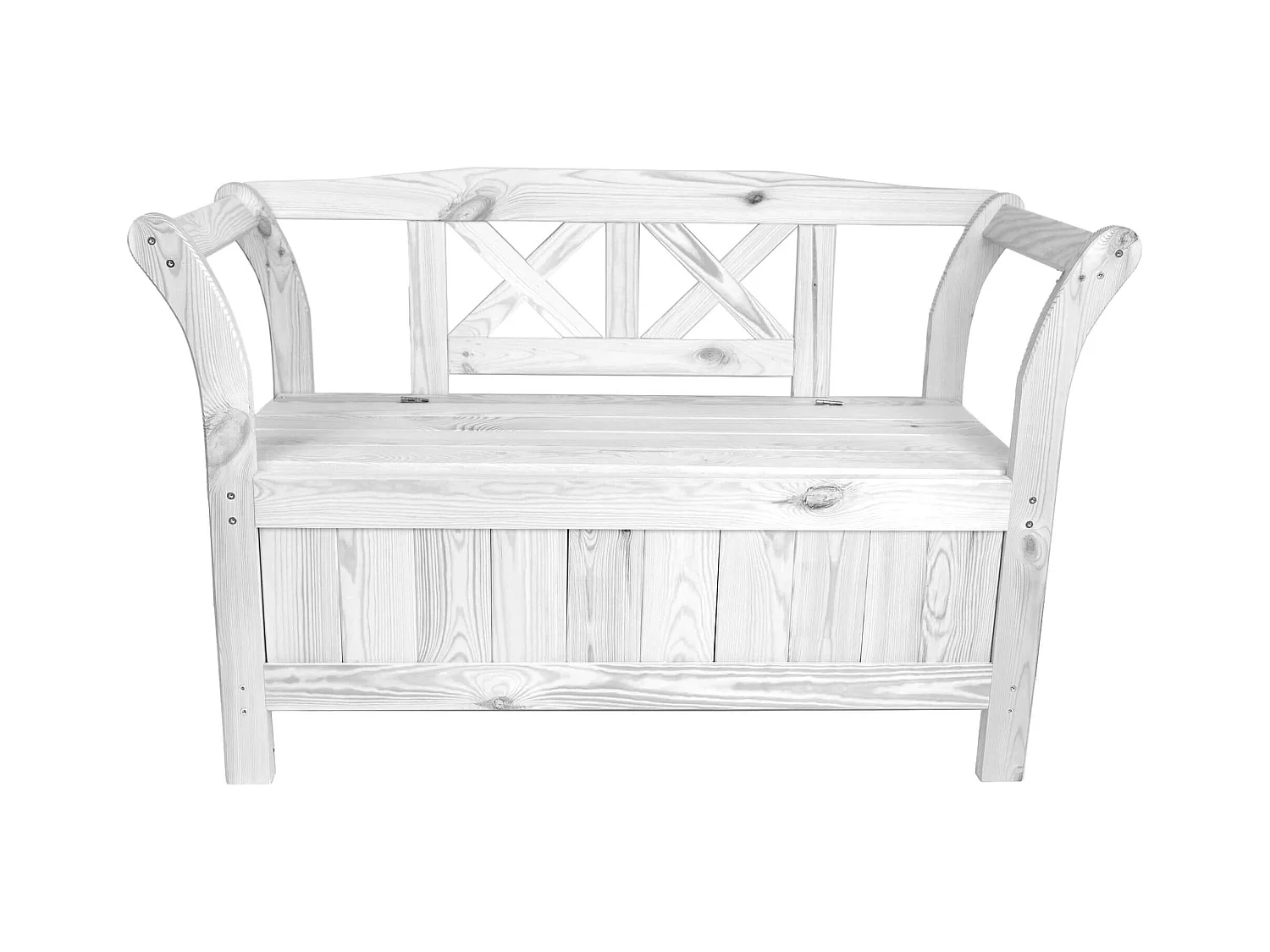 Panca da giardino con vasca Rosay bianca