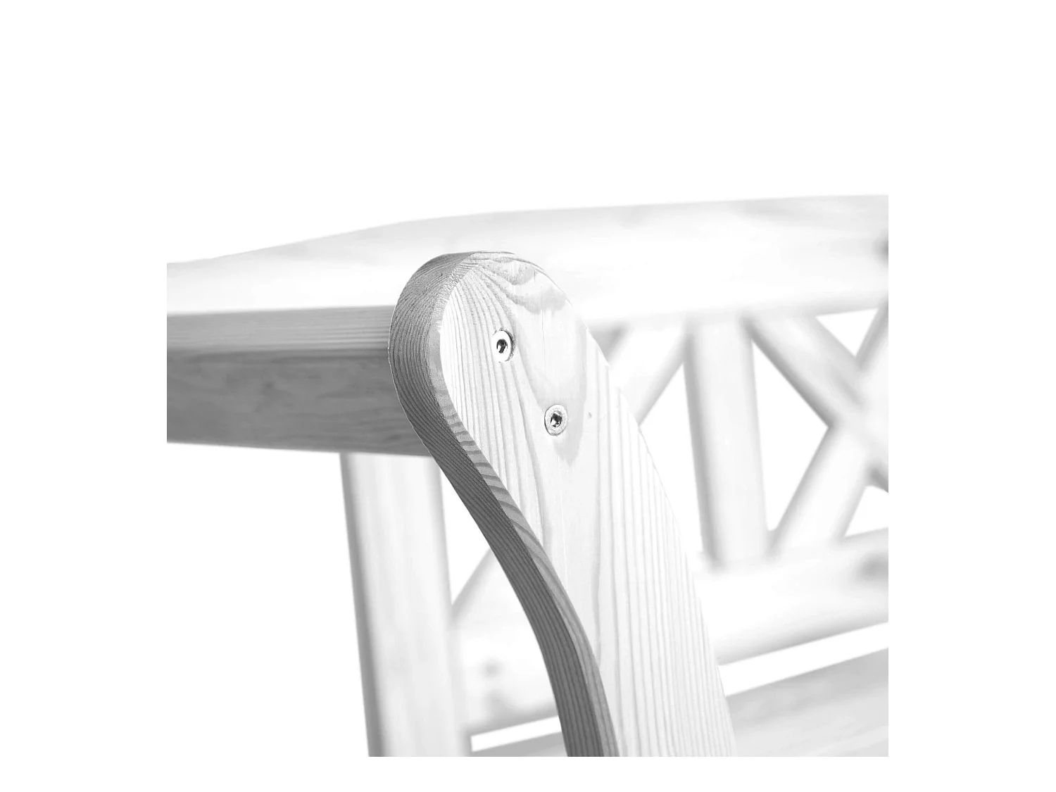 Panca da giardino con vasca Rosay bianca