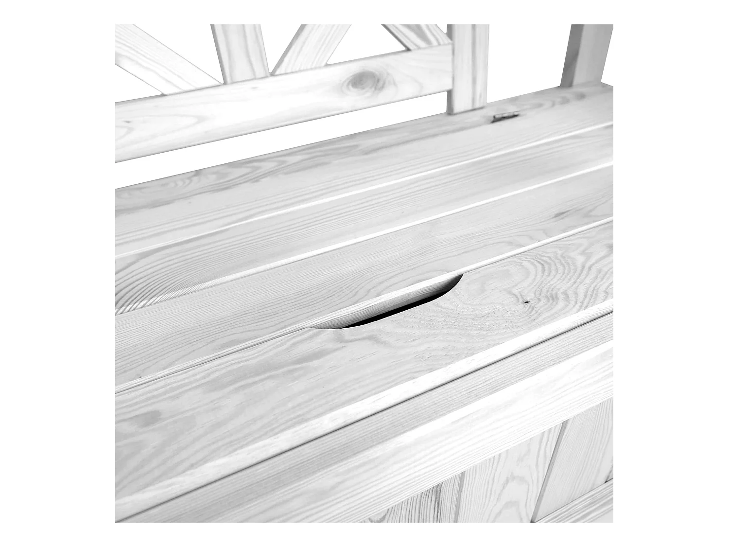 Panca da giardino con vasca Rosay bianca