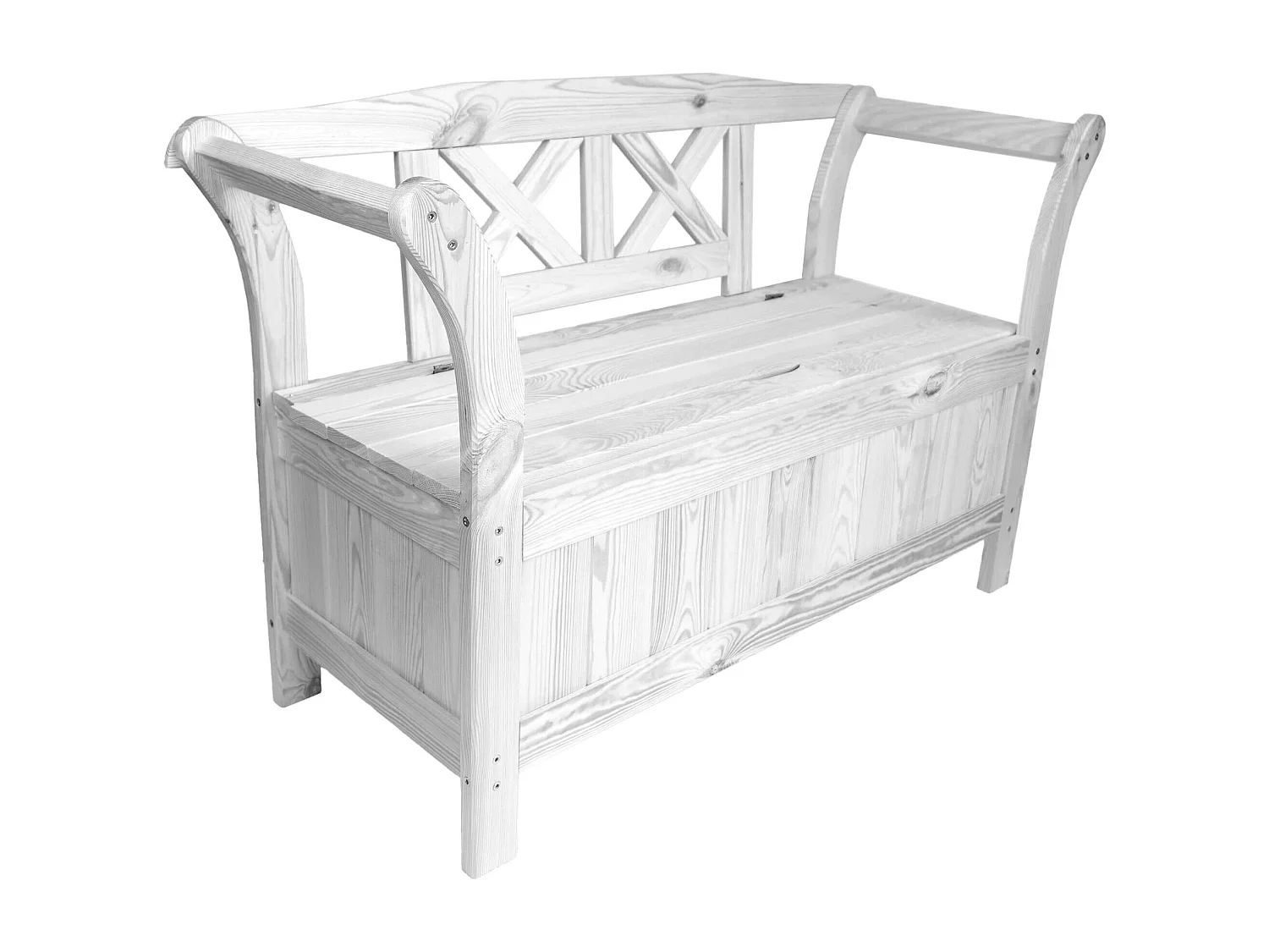 Banc de jardin avec bac Rosay blanc