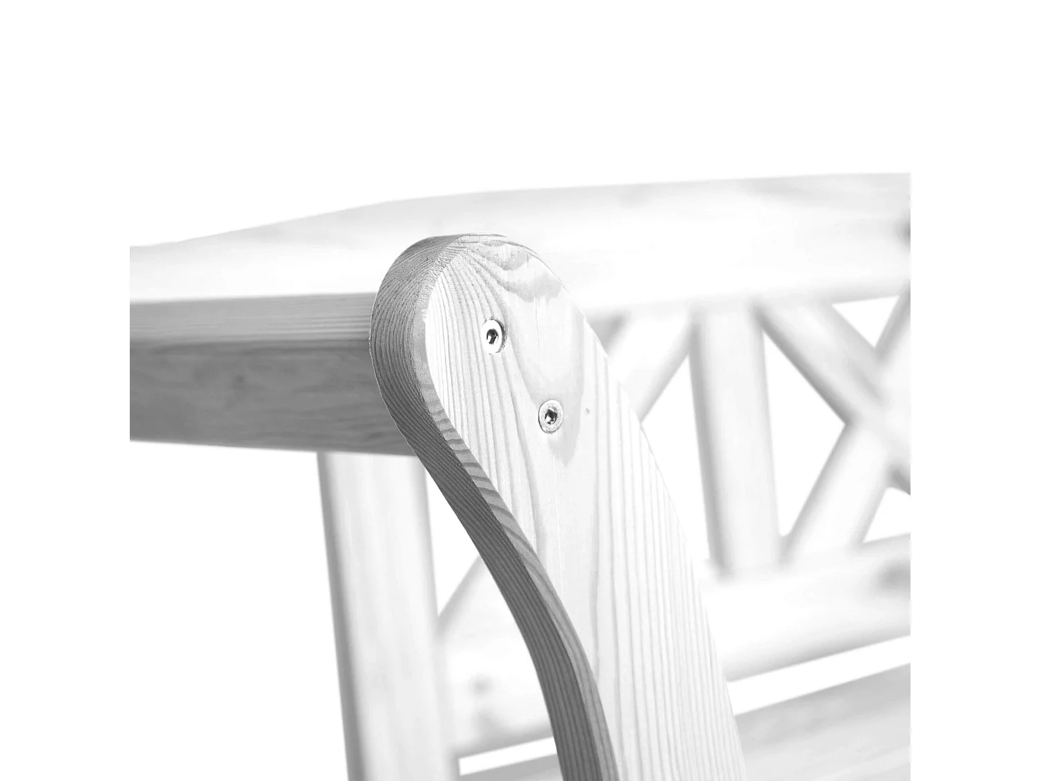 Banc de jardin avec bac Rosay blanc