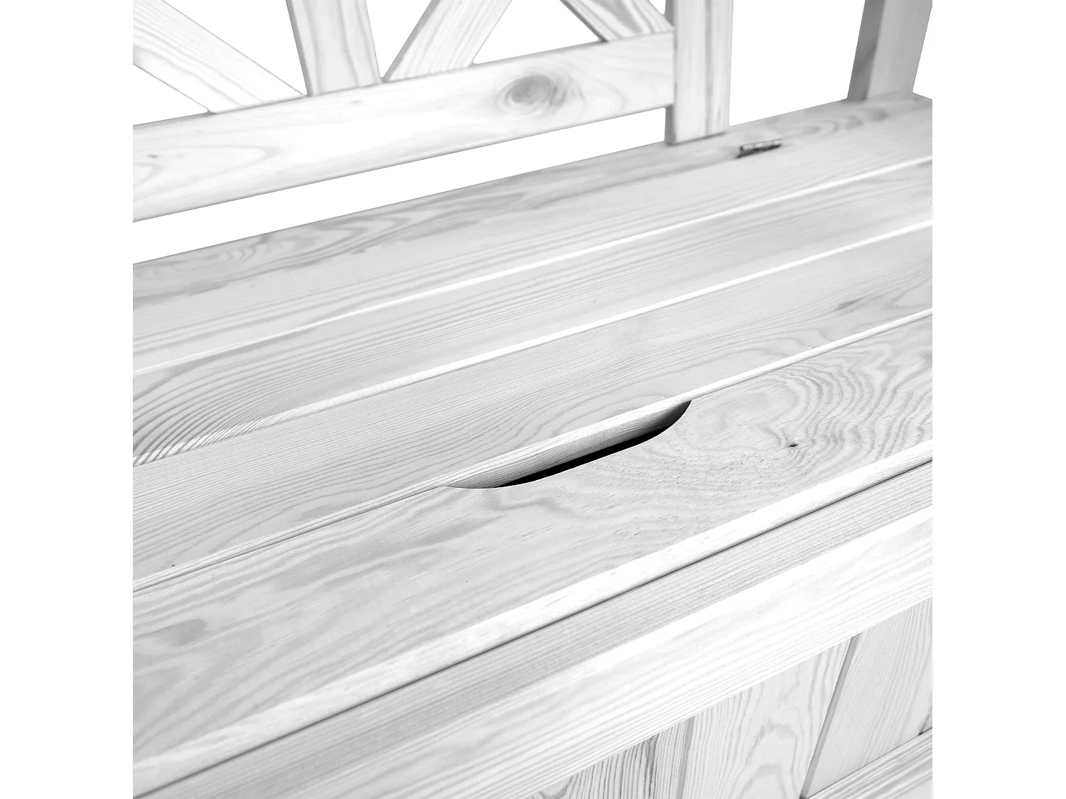 Banc de jardin avec bac Rosay blanc