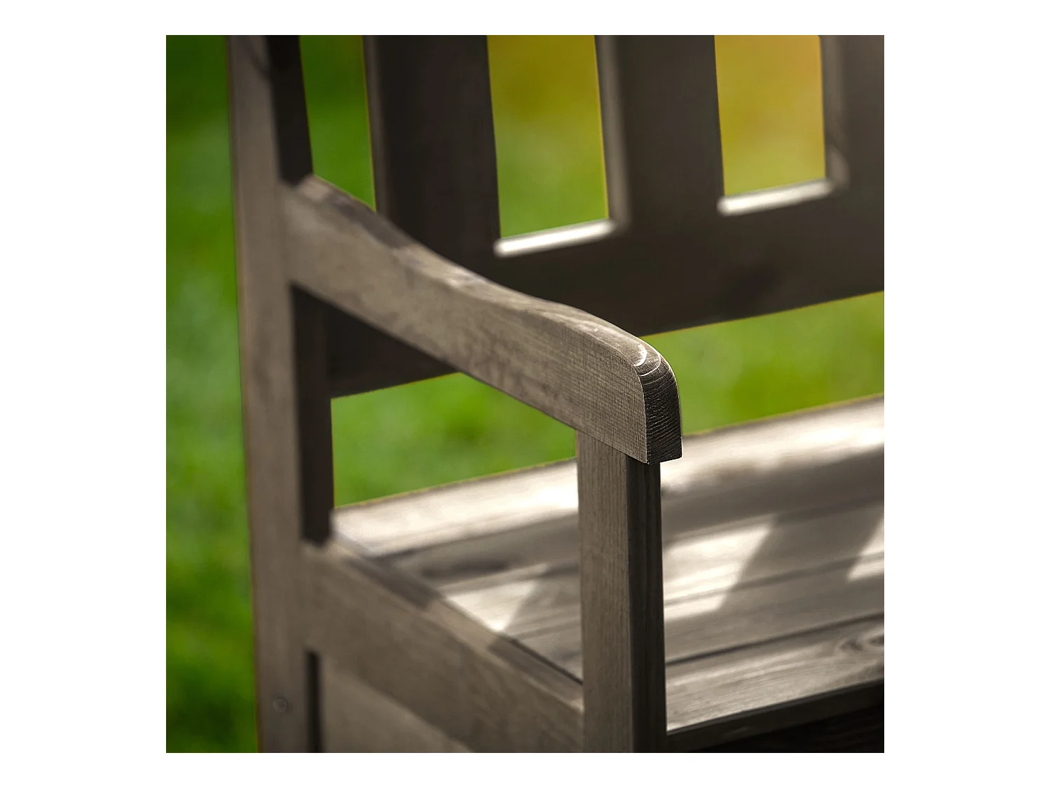 KADAX Tuinbank met opbergruimte, 120 x 47 x 81,5 cm, vezelplaat borst rugleuning, weerbestendig, voor tuin, balkon (120 cm, donkerbruin)