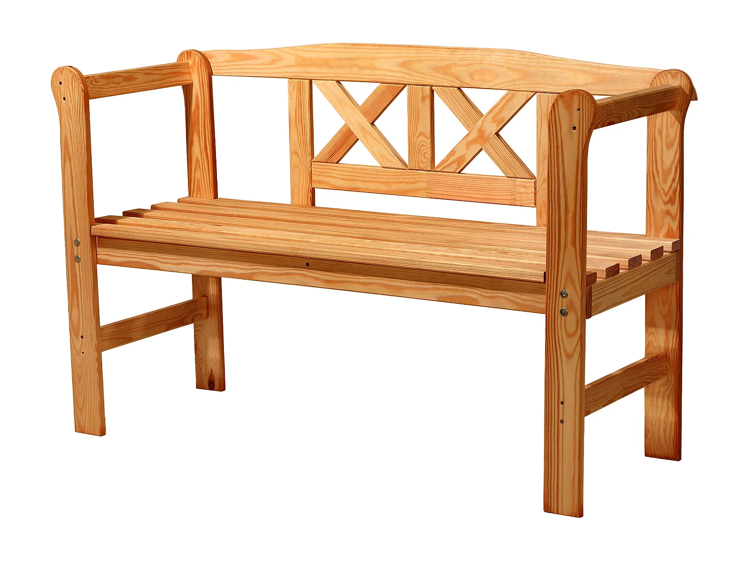 KADAX Tuinbank, 120 x 47 x 81,5 cm, bank van een vezelplaat, zitbank met opbergruimte en rugleuning, weerbestendige houten bank voor tuin, balkon, 119 cm, bruin/X