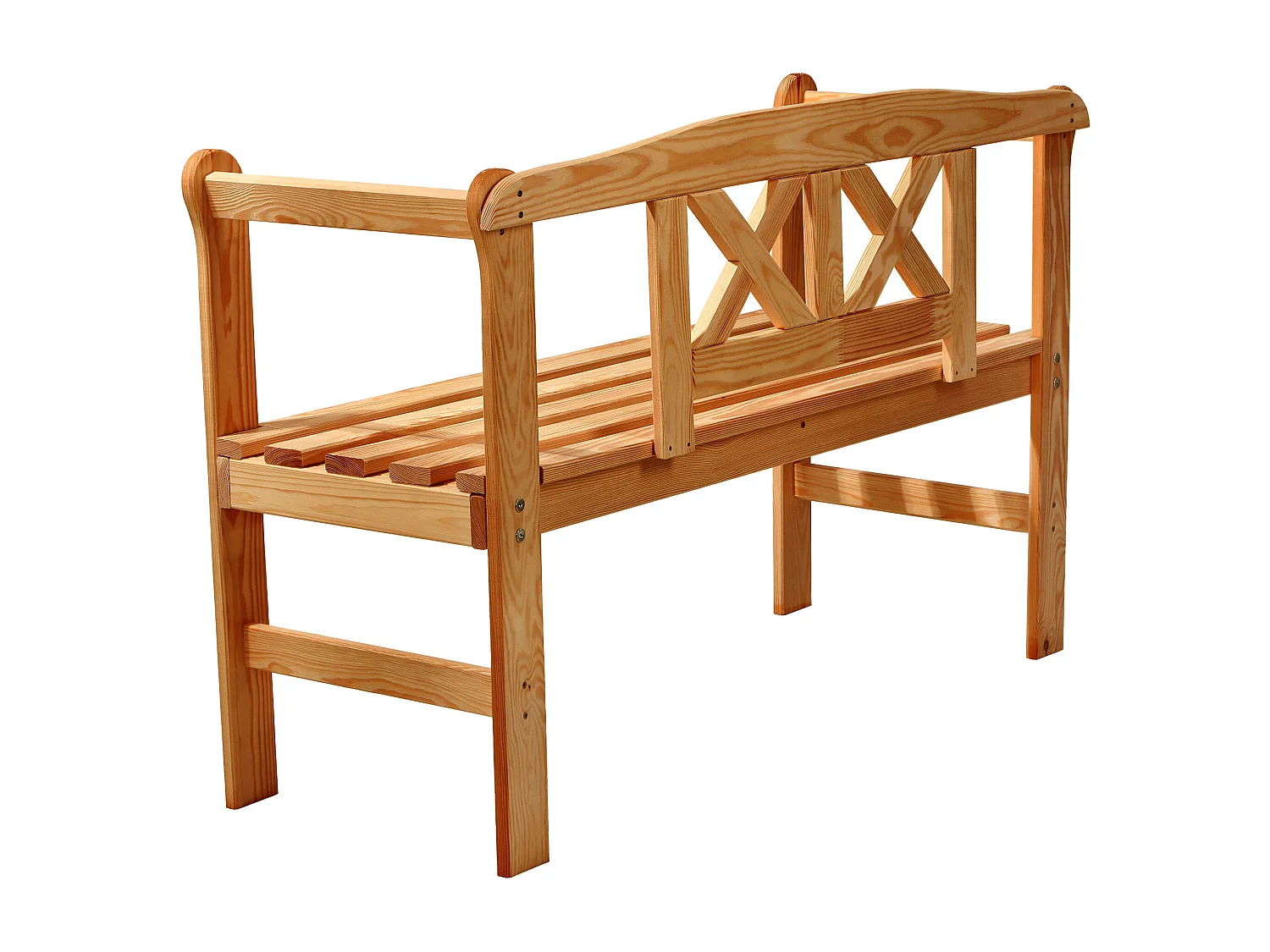 KADAX Tuinbank, 120 x 47 x 81,5 cm, bank van een vezelplaat, zitbank met opbergruimte en rugleuning, weerbestendige houten bank voor tuin, balkon, 119 cm, bruin/X