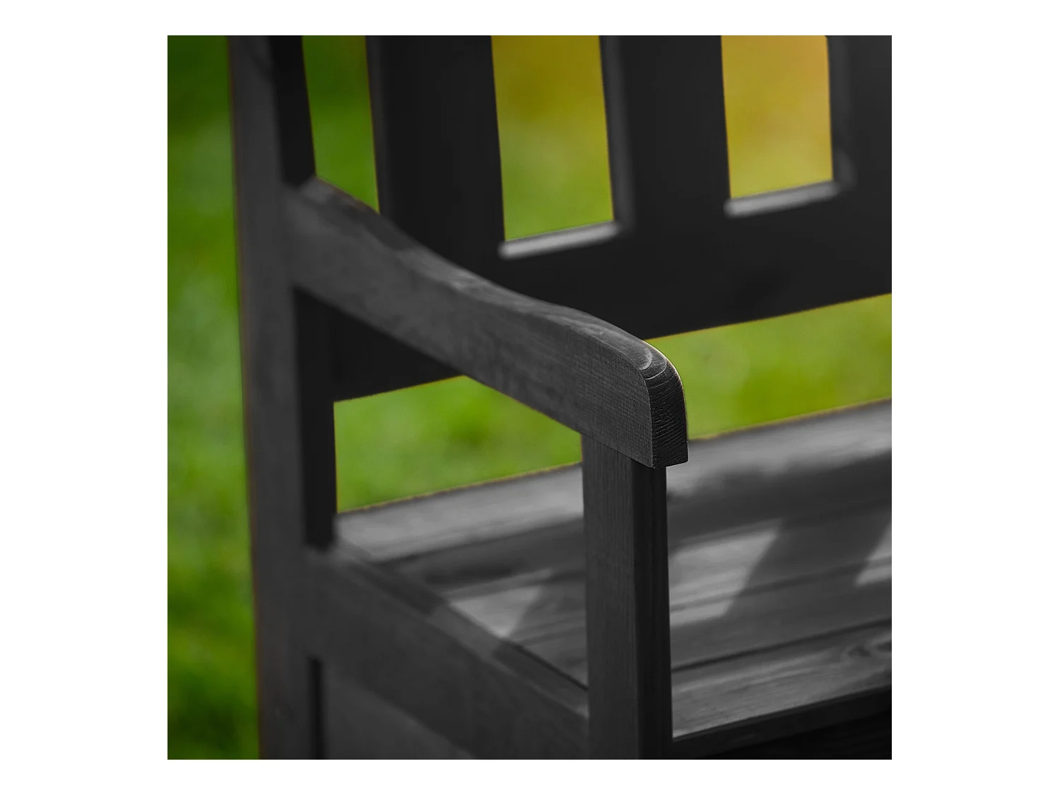 KADAX Tuinbank, 120 x 47 x 81,5 cm, bank van een vezelplaat, zitbank met opbergruimte en rugleuning, weerbestendige houten bank voor tuin, balkon, 120 cm, antraciet