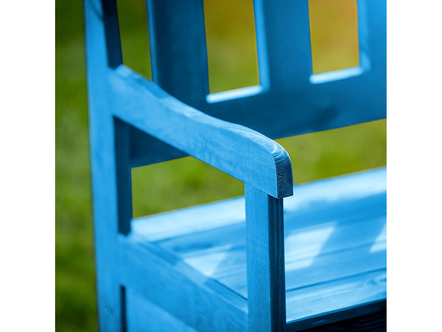 Banc de jardin KADAX, 120 x 47 x 81,5 cm, banc en panneaux de fibres, banc avec espace de rangement et dossier, banc en bois résistant aux intempéries pour jardin,