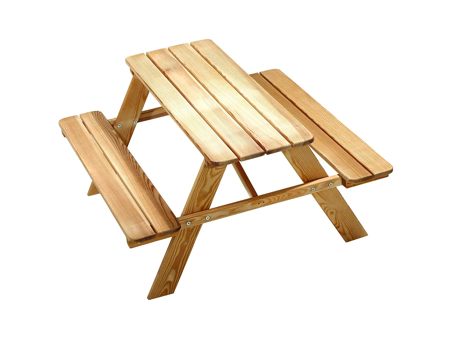 KADAX Zestaw piknikowy dla dzieci Molere naturalny stoliczek dla dzieci