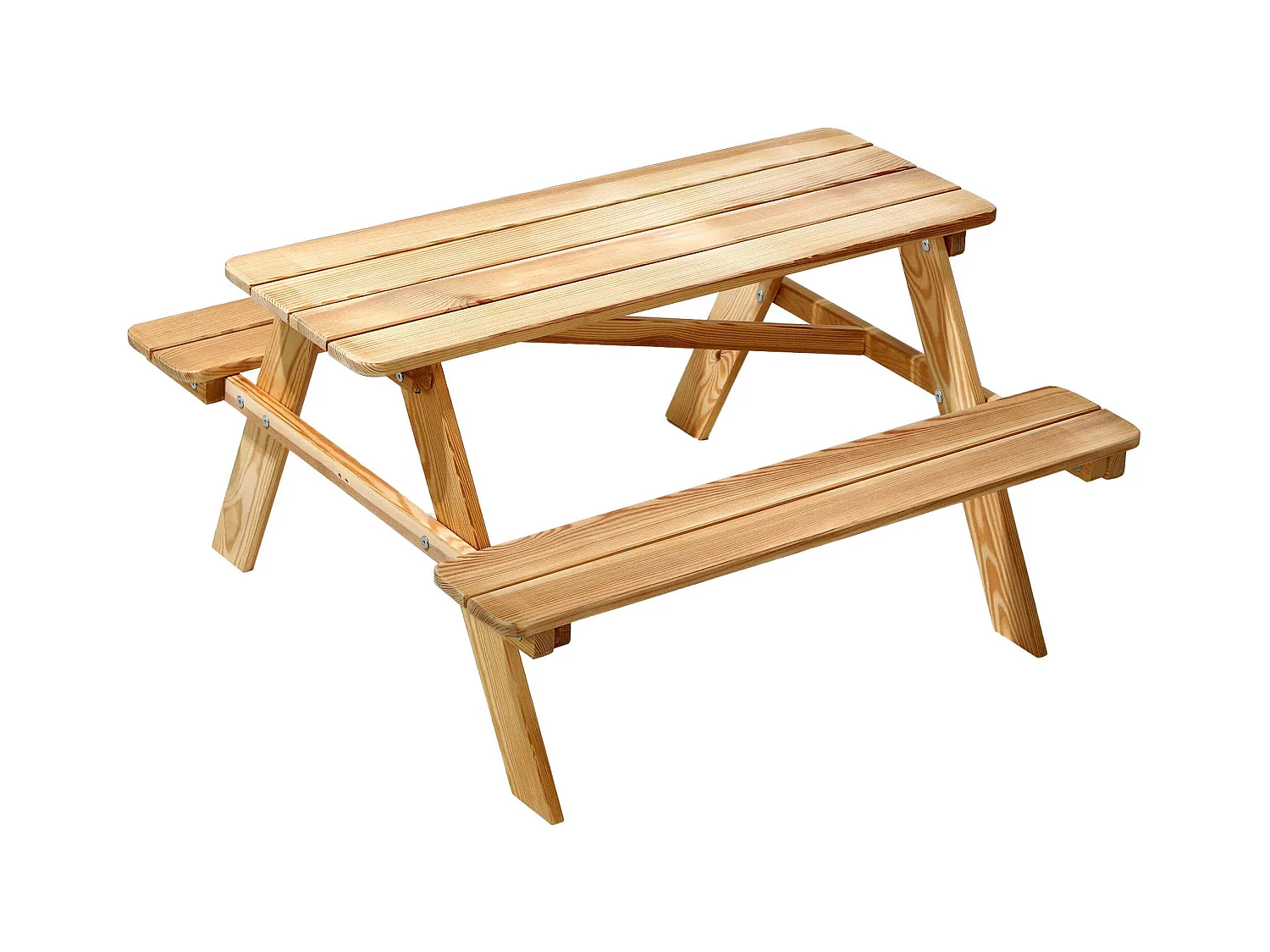 KADAX Table de pique-nique pour enfants avec bancs, mobilier pour enfants pour pique-nique, table pour enfants en bois, ensemble de pique-nique pour le jardin,