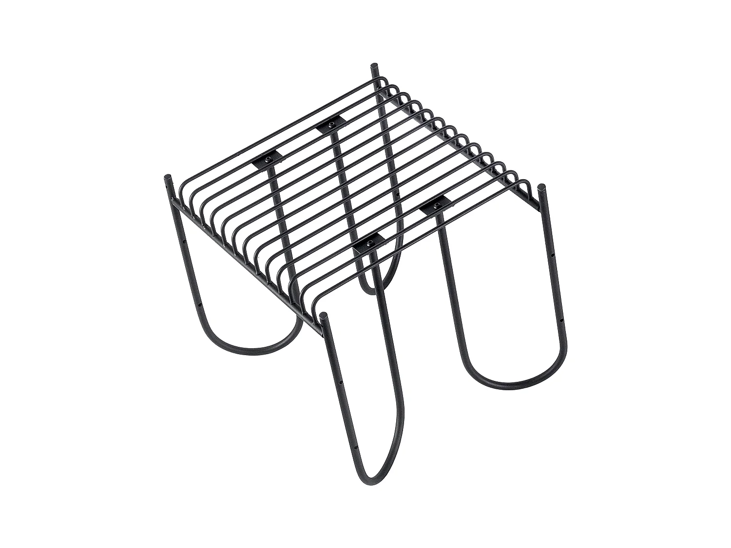 KADAX Ławka do ogrodu Ruste 50 x 45 cm, czarna