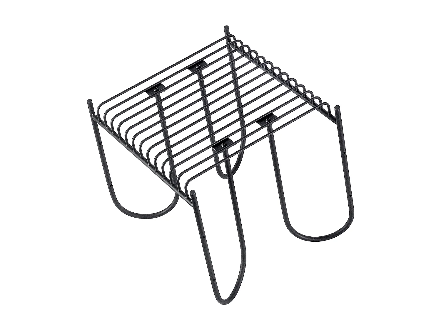 KADAX Ławka do ogrodu Ruste 50 x 45 cm, czarna