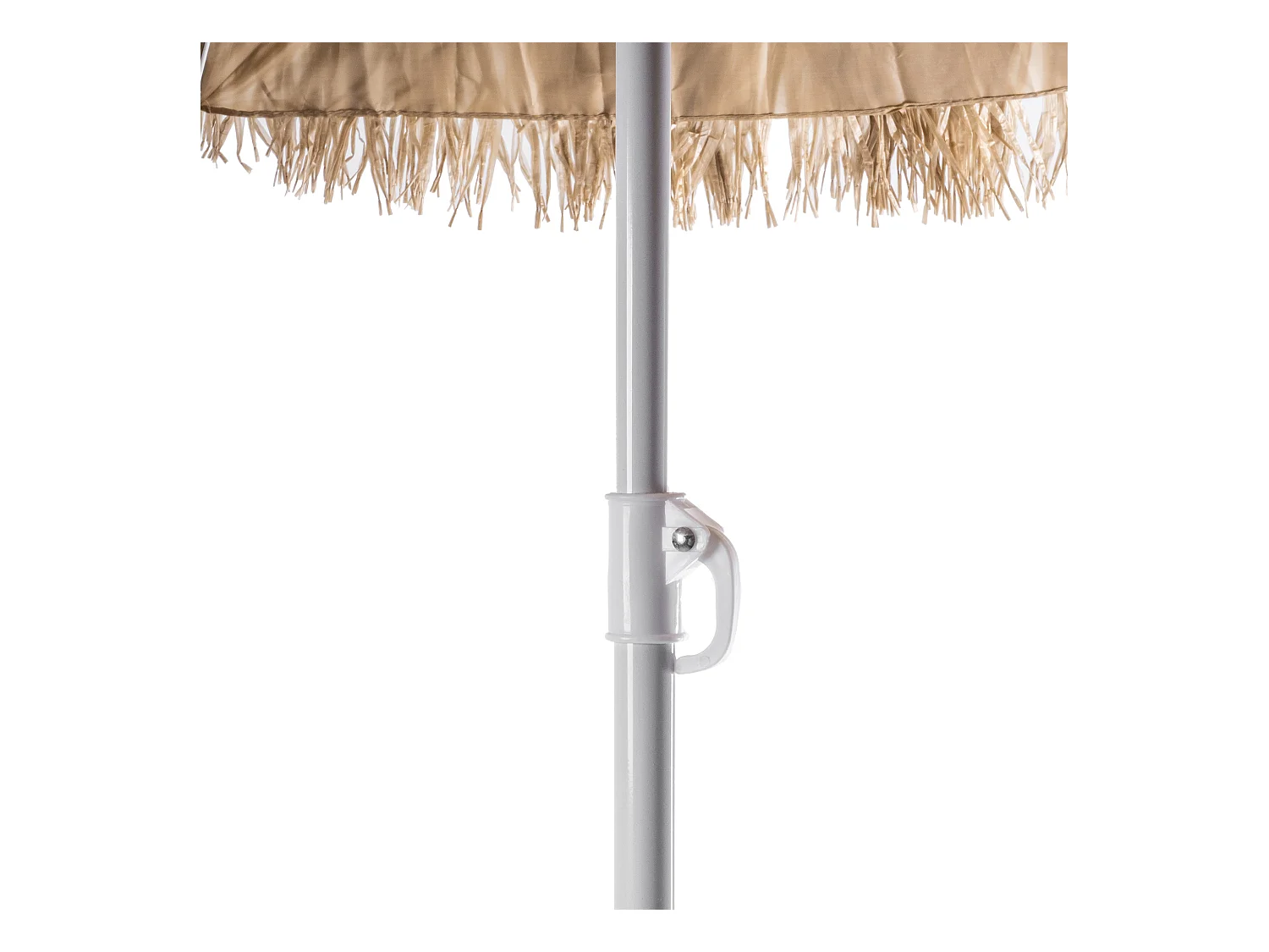 KADAX Sonnenschirm rund für Balkon, Garten, Terrasse, Schwimmbad und Strand, höhenverstellbarer Sonnenschirm, Terrassenschirm, braun/ecru